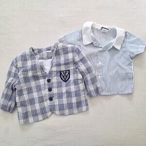 Vintage Jacket + Shirt Bundle 6-9 months